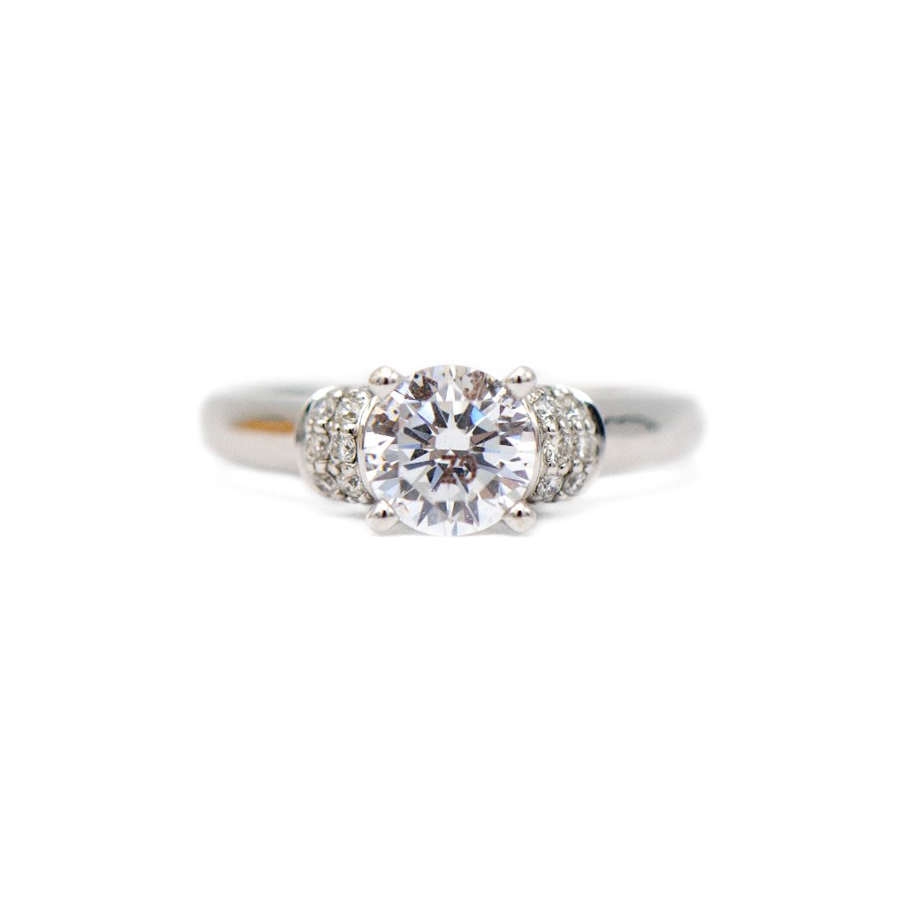 Scott Kay 14k White Gold Diamond Accent Ring